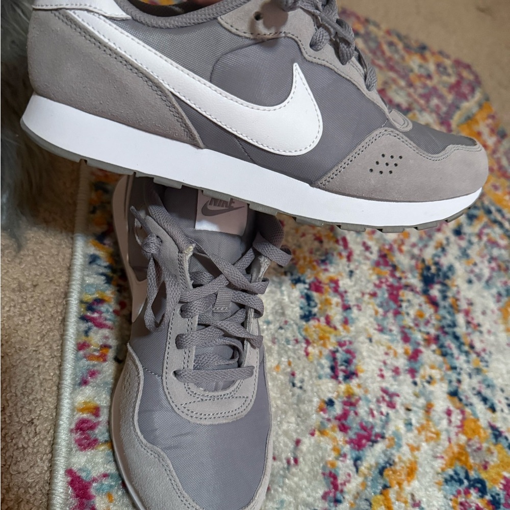 Nike Gray and White Sneakers